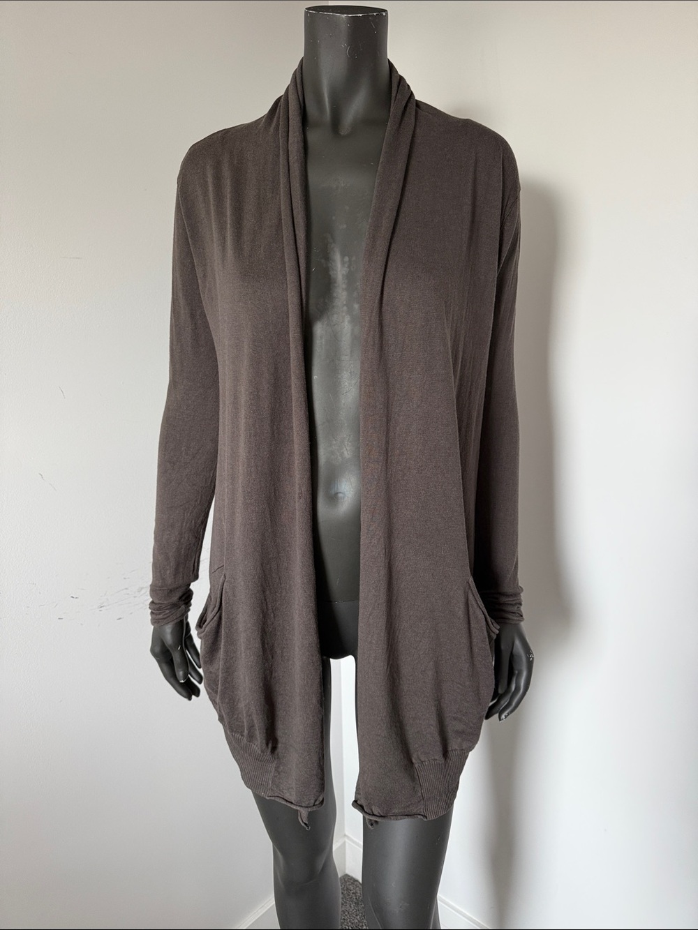409. Wilfred Aritzia Silk Cashmere Open Front Cardigan Small